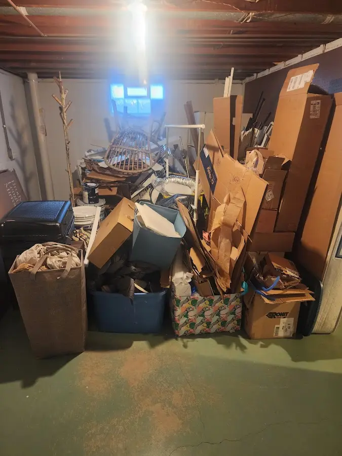 Roll-off dumpster container at job site for Cleanout Dumpster Rental in Paradise Hills